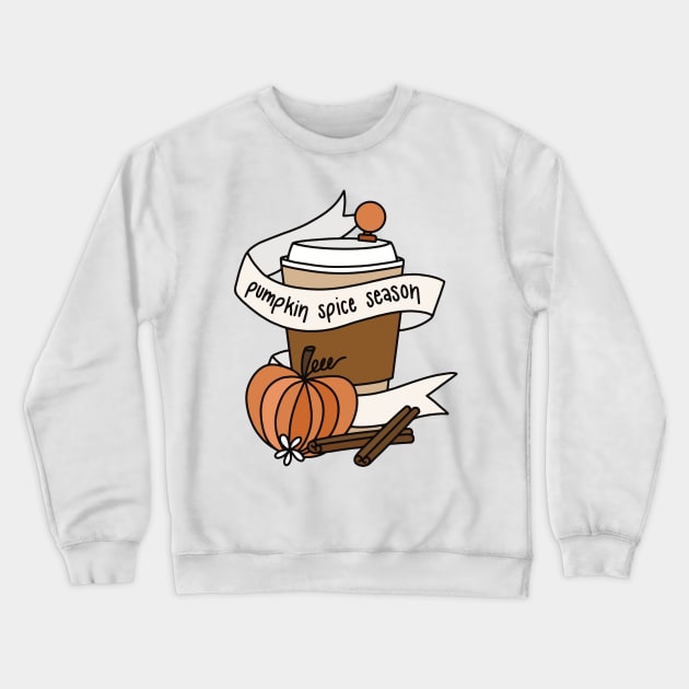 Pumpkin Spice Season Crewneck Sweatshirt by murialbezanson